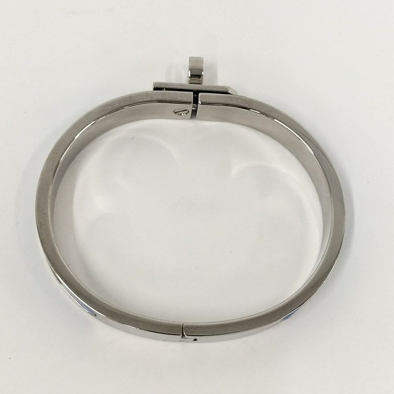 Hermes Mini Click Kelly Bangle Plated Silver