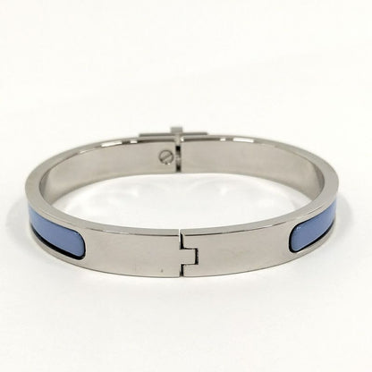 Hermes Mini Click Kelly Bangle Plated Silver