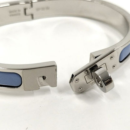 Hermes Mini Click Kelly Bangle Plated Silver