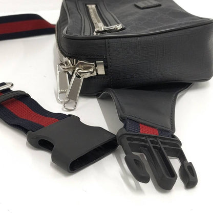 Gucci Body Bag GG Supreme Leather PVC Black