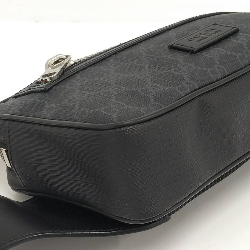 Gucci Body Bag GG Supreme Leather PVC Black