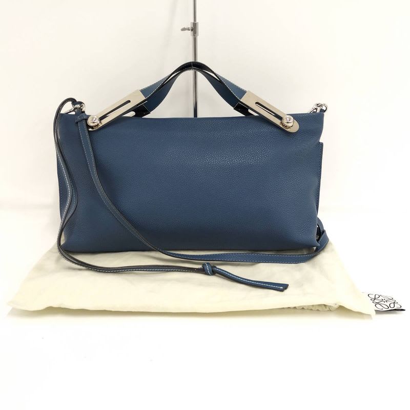 Loewe Missy 2-Way Shoulder Bag Leather Blue