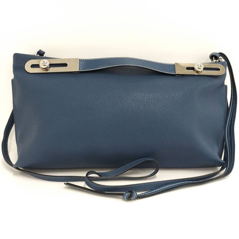 Loewe Missy 2-Way Shoulder Bag Leather Blue
