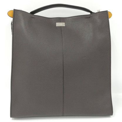 Fendi Peekaboo Egg 2-Way Shoulder Bag Leather Brown 7 Va447