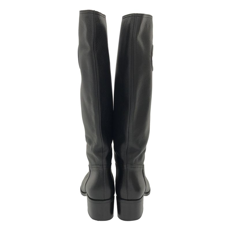 Gucci Interlocking Gleather Long Boots 246659 Black 36