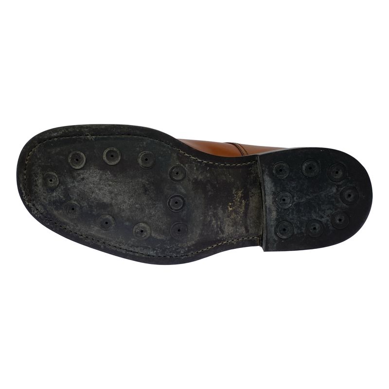 Prada Leather Loafer Shoes Brown -
