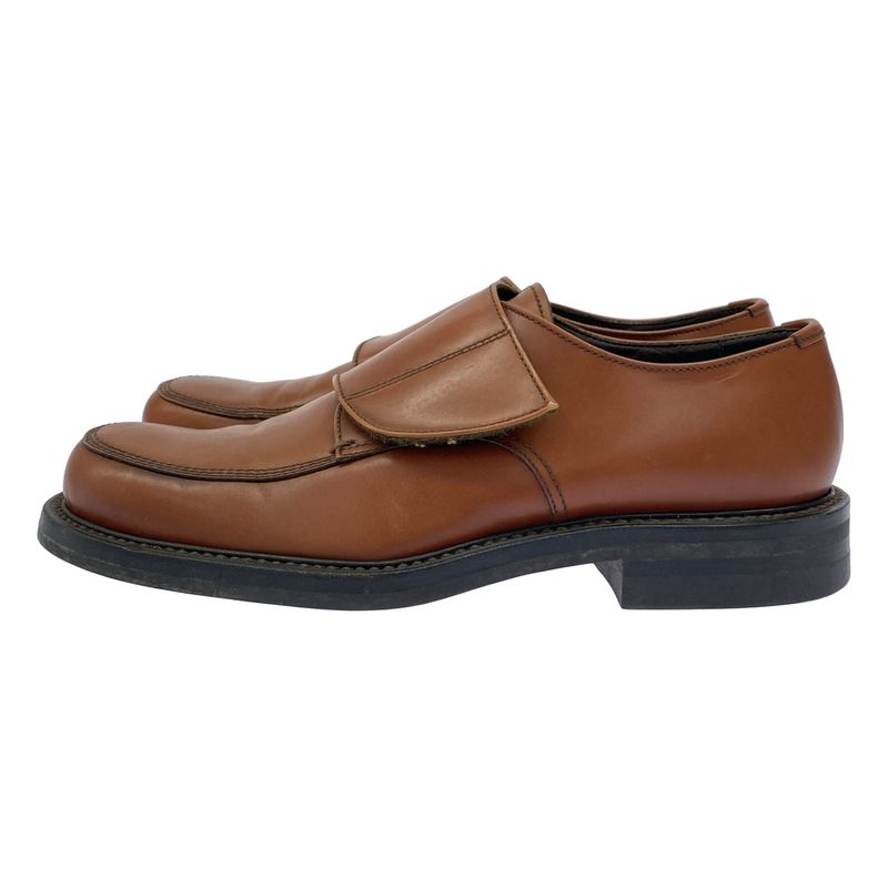 Prada Leather Loafer Shoes Brown -