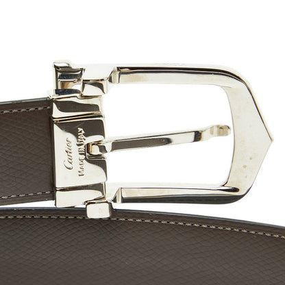 Cartier Black Leather Men's Belt