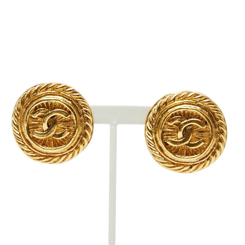 Chanel Vintage Coco Mark Gold Plated Ladies Chanel
