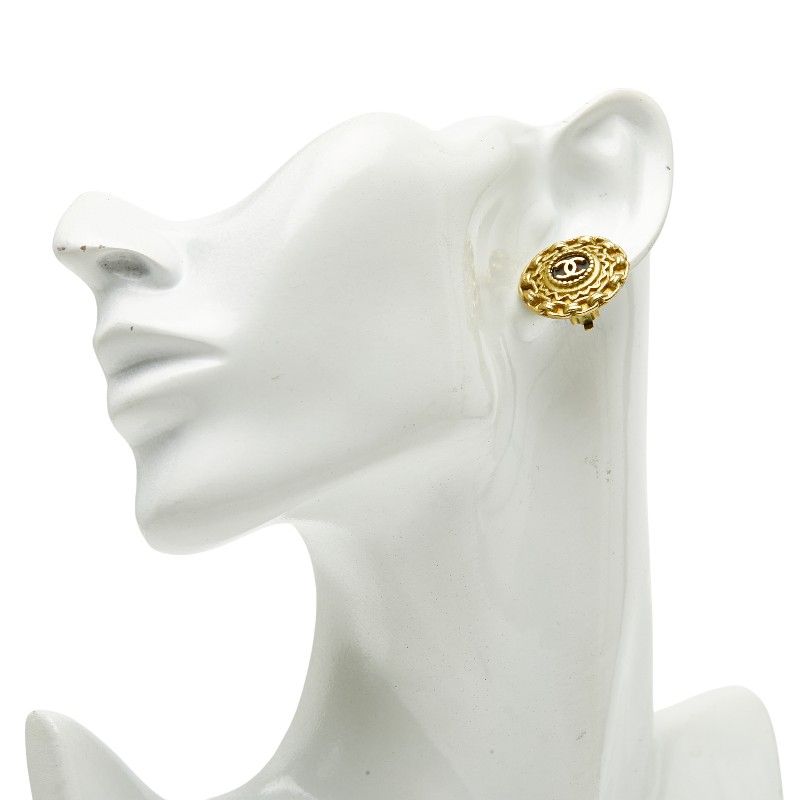 Chanel Vintage Coco Mark Gold Plated Ladies Chanel