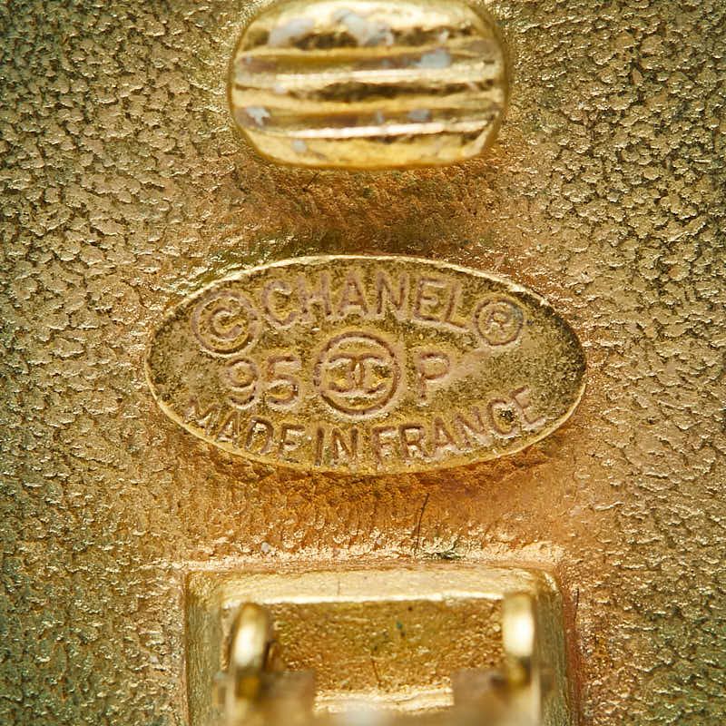 Chanel Vintage Coco Mark Gold Plated Ladies Chanel