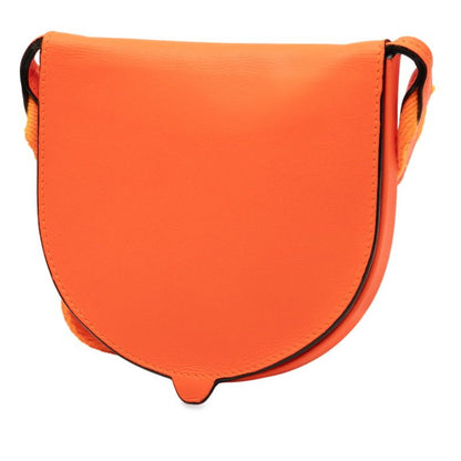 Loewe Anagram Mini Shoulder Bag Orange Leather Women's