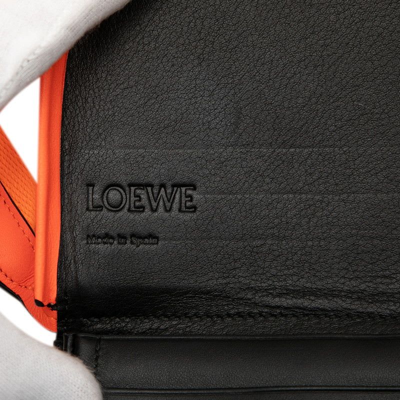 Loewe Anagram Mini Shoulder Bag Orange Leather Women's