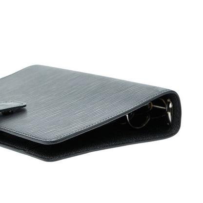 Louis Vuitton Epi Agenda MM R20042 Black Noir Black Leather Women's Louis