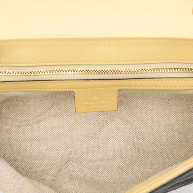 Gucci Ggmarmont Quilted Small Chain Shoulder Bag 443497 Red Navy Yellow Leather