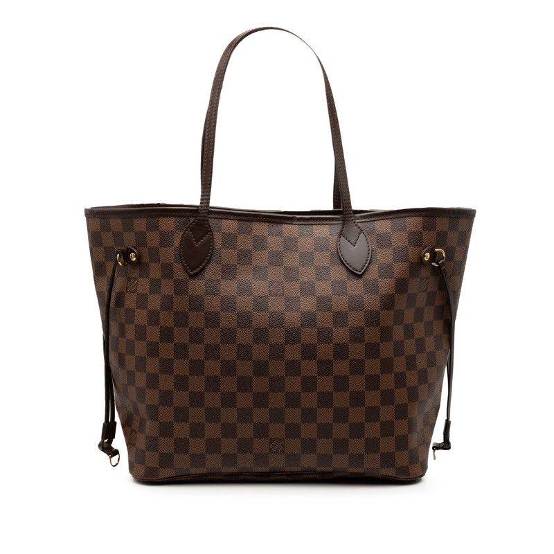 Louis Vuitton Damier Neverfull MM Shoulder Bag Tote Bag N51105 Brown PVC