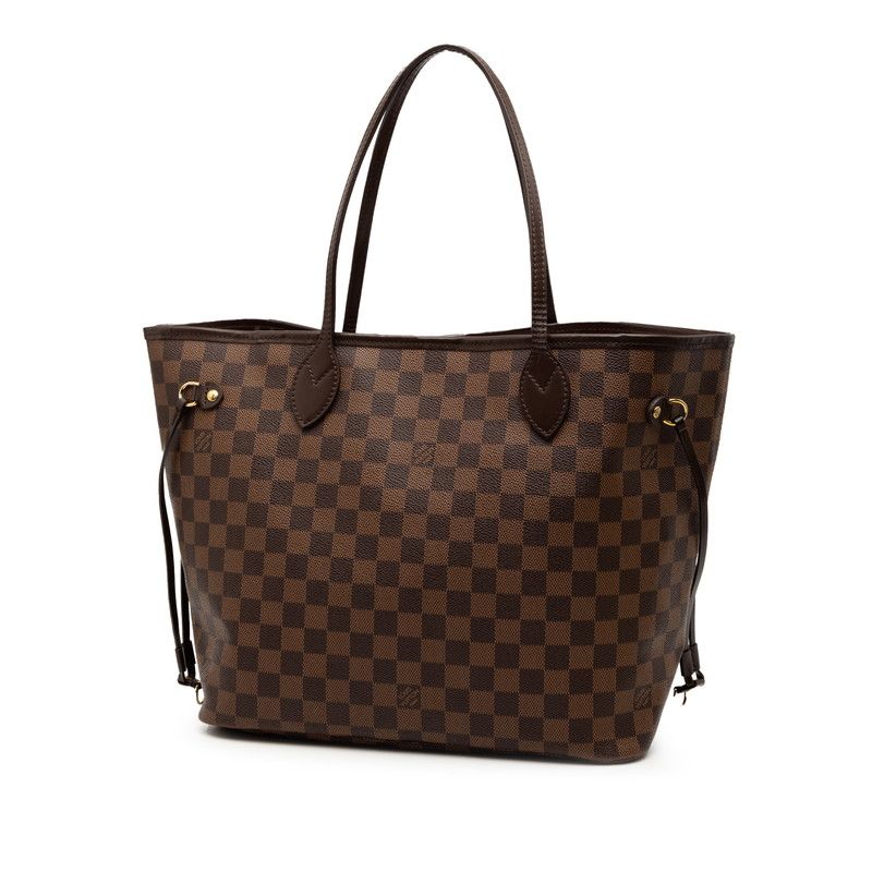 Louis Vuitton Damier Neverfull MM Shoulder Bag Tote Bag N51105 Brown PVC
