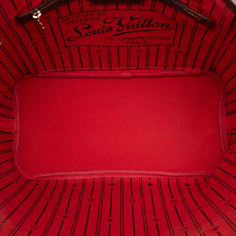 Louis Vuitton Damier Neverfull MM Shoulder Bag Tote Bag N51105 Brown PVC