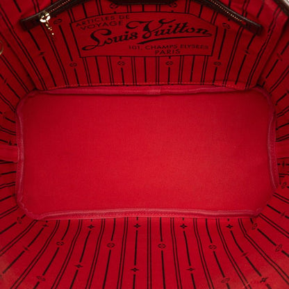 Louis Vuitton Damier Neverfull MM Shoulder Bag Tote Bag N51105 Brown PVC