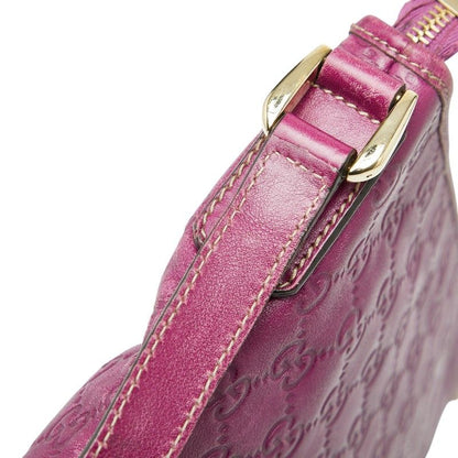 Gucci Guccissima Abbey Crossbody Bag Purple Leather