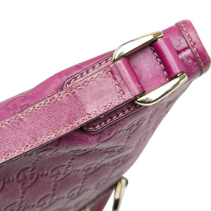Gucci Guccissima Abbey Crossbody Bag Purple Leather