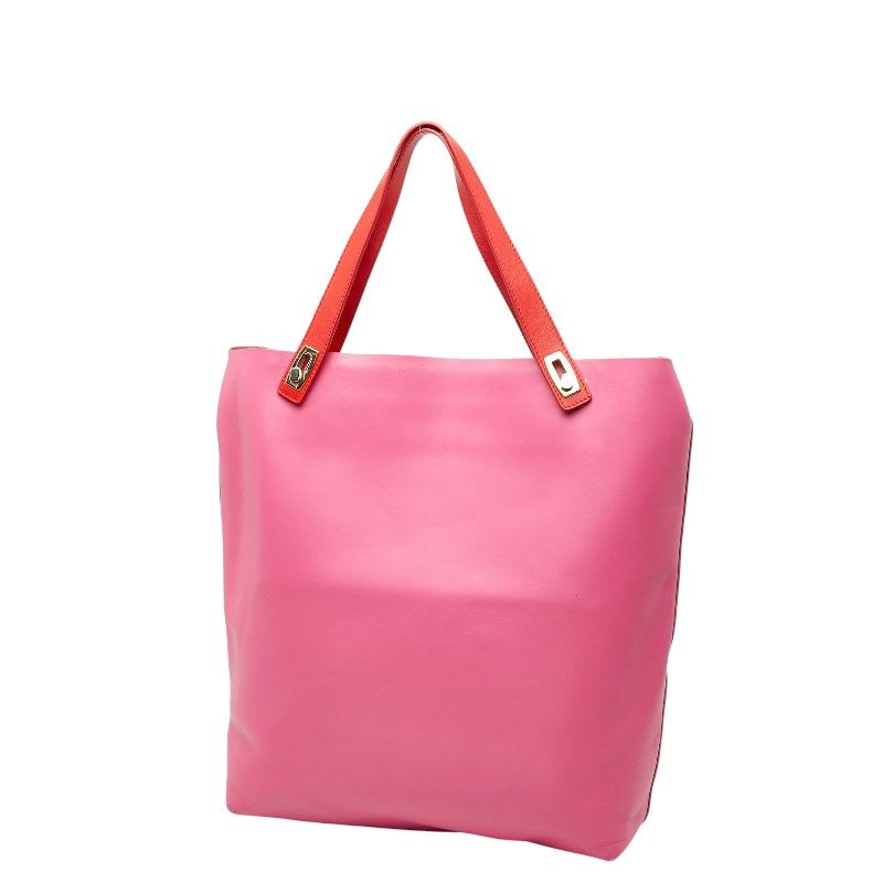 Balenciaga Pink Red Leather Women's