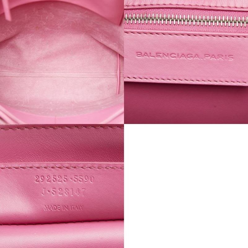 Balenciaga Pink Red Leather Women's