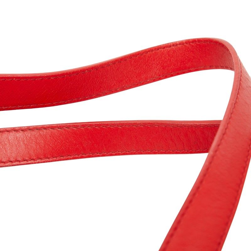 Balenciaga Pink Red Leather Women's