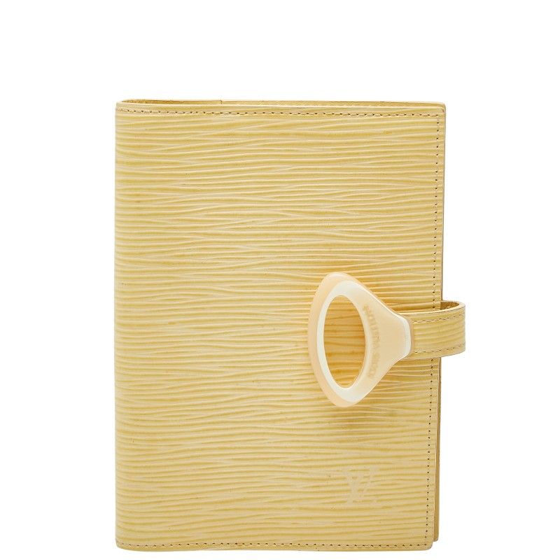 Louis Vuitton Epi Agenda PM R2009a Vanille Yellow Leather Women's Louis Vuitton