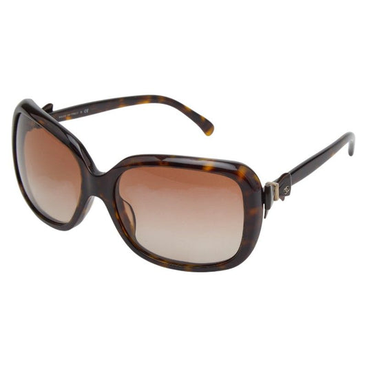 Chanel Cocomark Ribbon Sunglasses Gradient Lens 5171-a Brown Plastic Women's