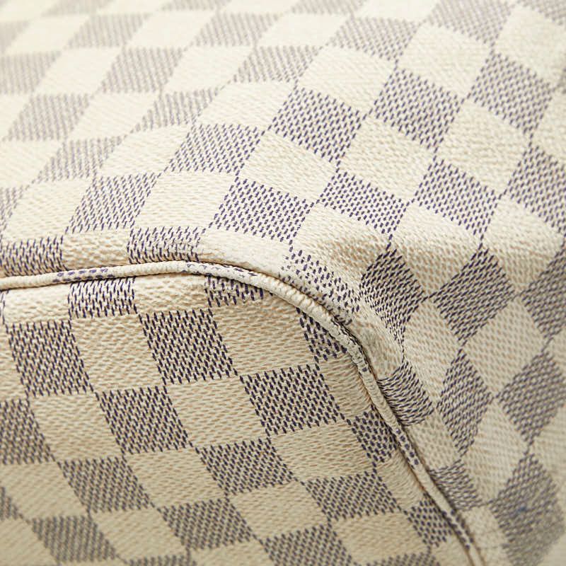 Louis Vuitton Damier Azure Neverfull GM One Shoulder Bag Tote Bag N51108 White