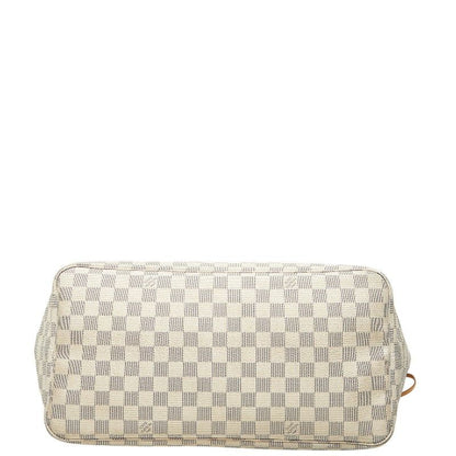 Louis Vuitton Damier Azure Neverfull GM One Shoulder Bag Tote Bag N51108 White
