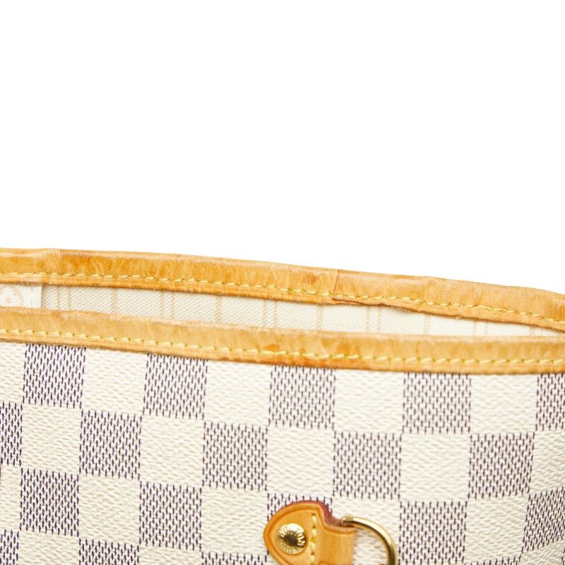 Louis Vuitton Damier Azure Neverfull GM One Shoulder Bag Tote Bag N51108 White