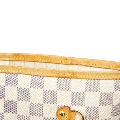 Louis Vuitton Damier Azure Neverfull GM One Shoulder Bag Tote Bag N51108 White