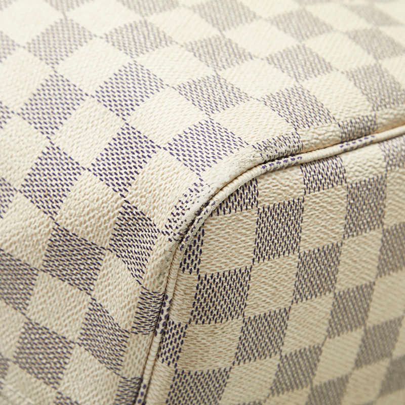 Louis Vuitton Damier Azure Neverfull GM One Shoulder Bag Tote Bag N51108 White