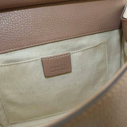 Gucci Ggmarmont Mini Pearl Top Handle Bag Shoulder 2WAY Leather Brown 442622 AQ