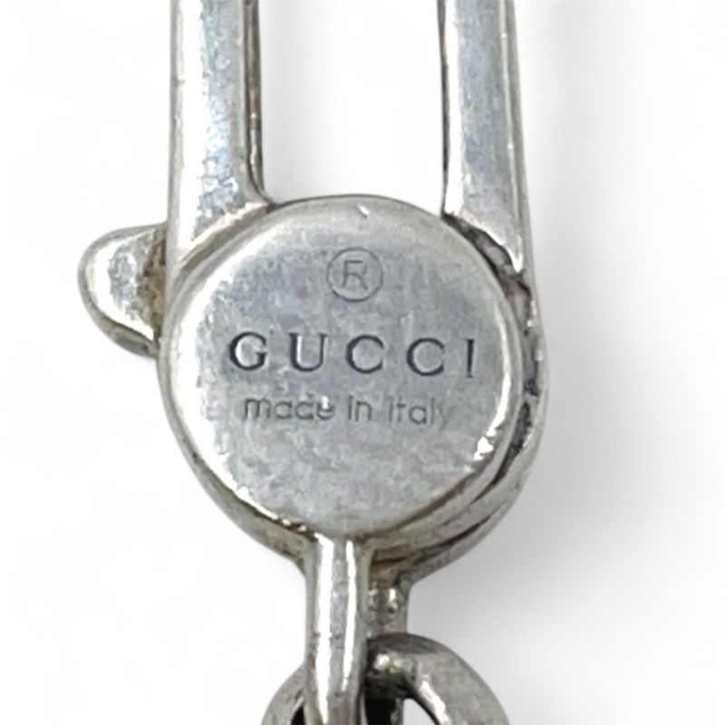 Gucci Interlocking G Logo Ag925 Silver Necklace