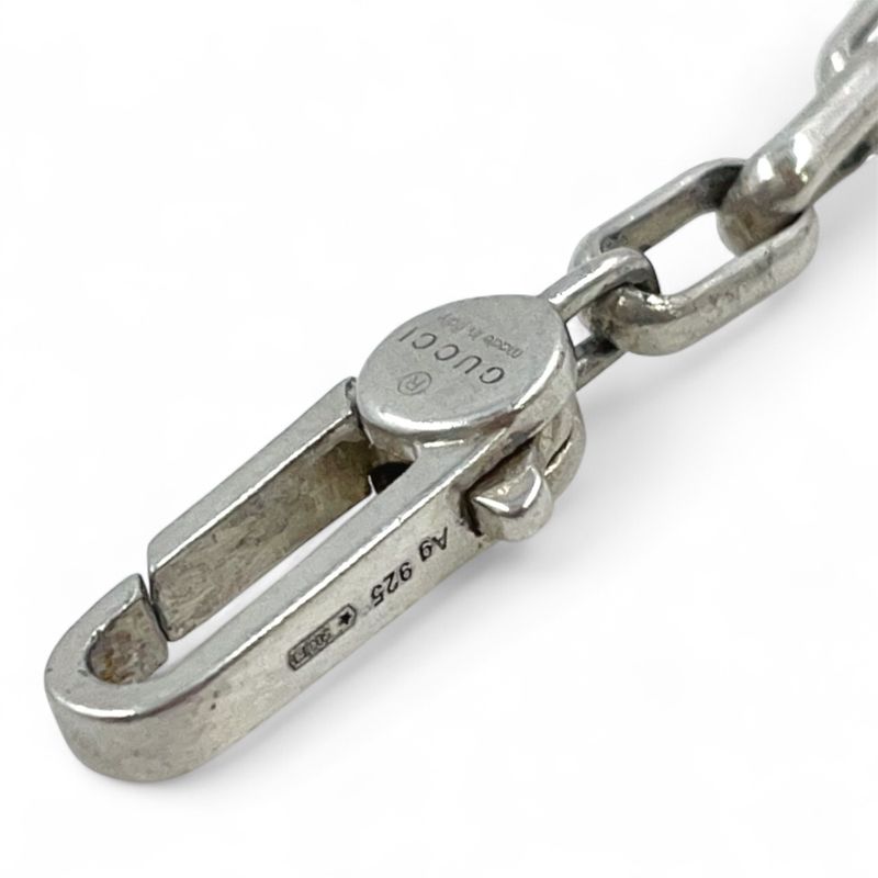 Gucci Interlocking G Logo Ag925 Silver Necklace