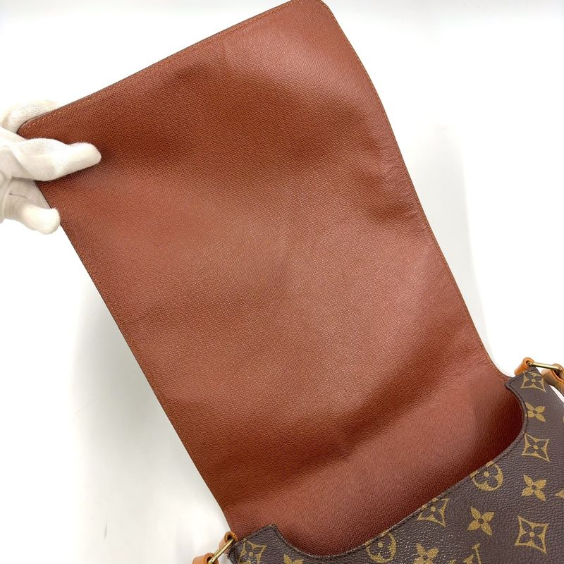 Louis Vuitton Musette Monogram Leather × PVC Brown Shoulder Bag Gold M51256