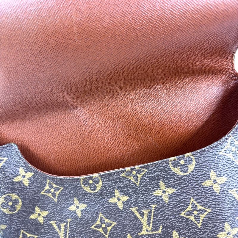 Louis Vuitton Musette Monogram Leather × PVC Brown Shoulder Bag Gold M51256