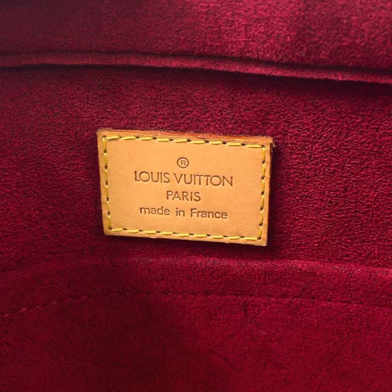 Louis Vuitton Vivacite GM Monogram Leather ×PVC Brown Shoulder Bag Gold M51163