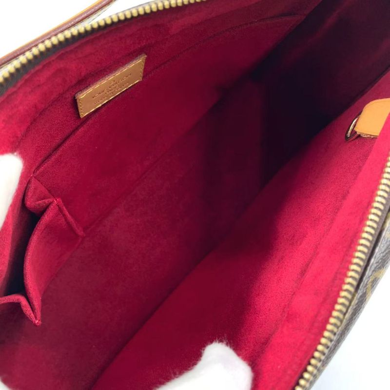 Louis Vuitton Vivacite GM Monogram Leather ×PVC Brown Shoulder Bag Gold M51163