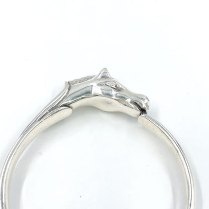 Hermes Cheval Horse Sv925 Silver Bangle