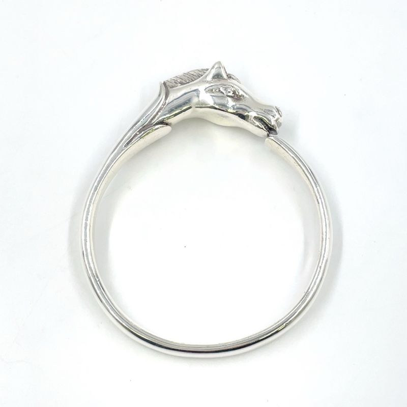 Hermes Cheval Horse Sv925 Silver Bangle