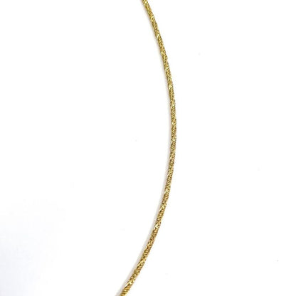 Christian Dior Fruit Motif Metal Gold X Silver Necklace