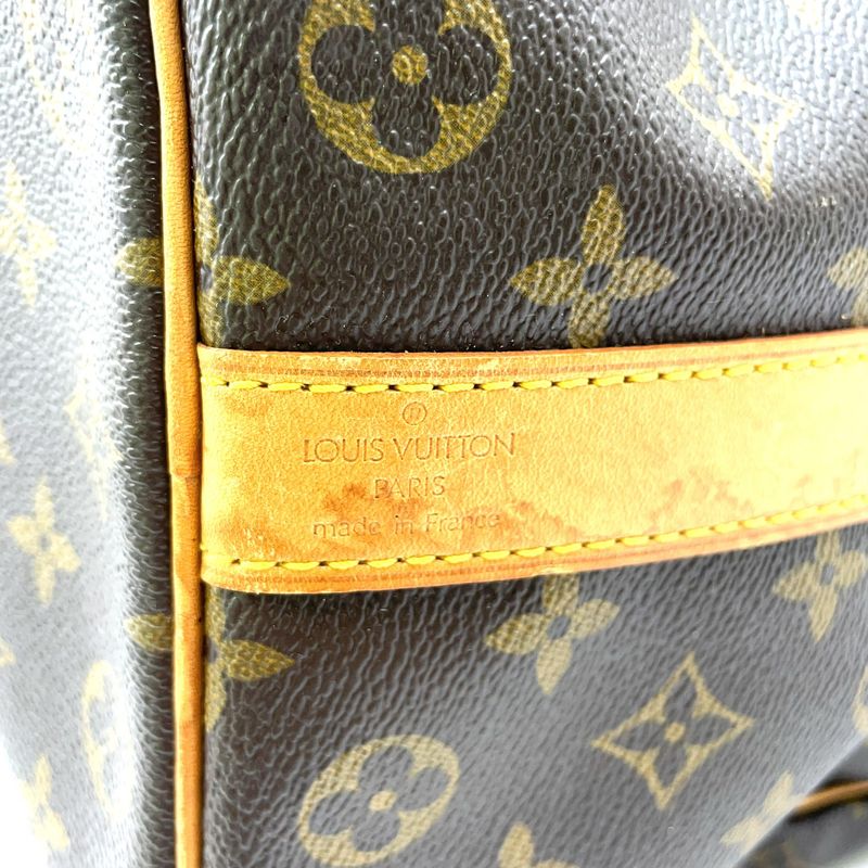 Louis Vuitton Keepall Bandoliere 50 Monogram Leather X PVC Brown Boston Bag