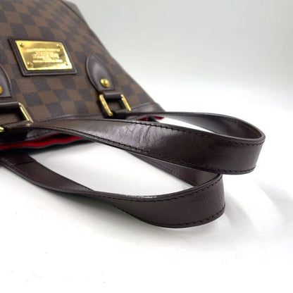 Louis Vuitton Hampstead PM Damier Ebene Damier Ebene Leather × PVC Brown Tote