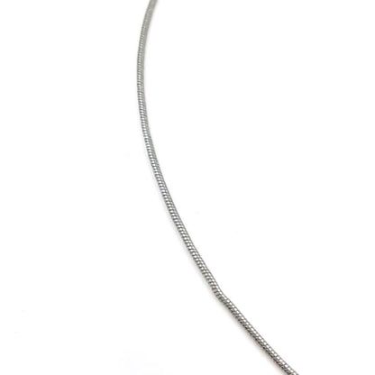 Christian Dior D Logo Plate Metal X Rhinestone Clear X Silver Necklace