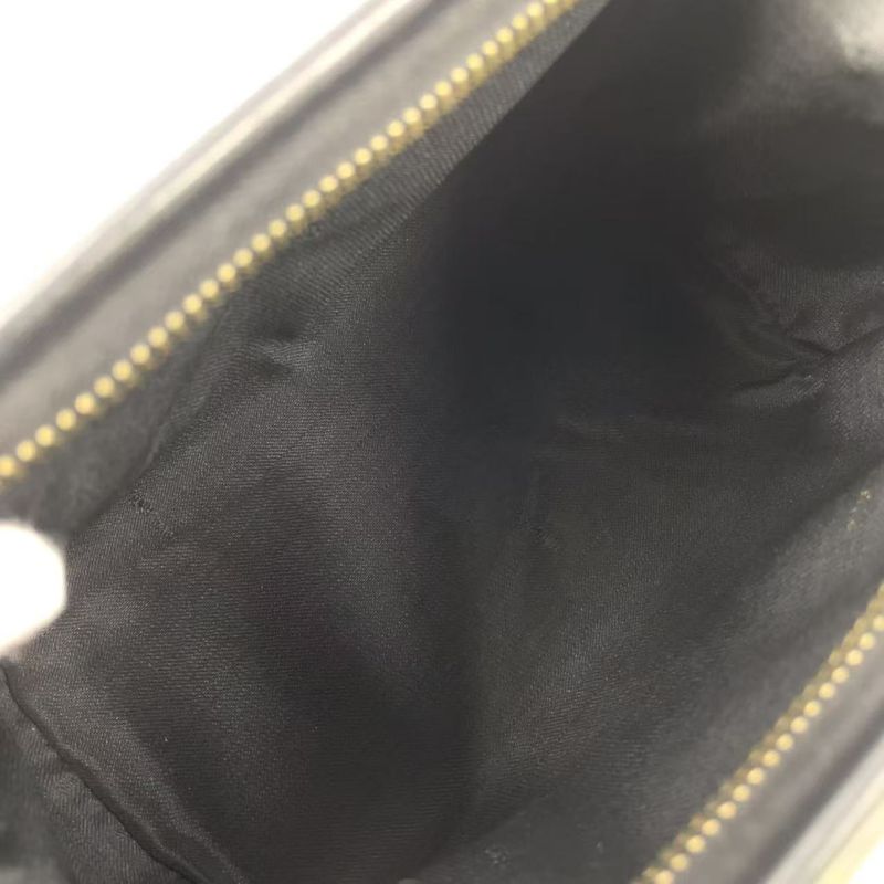 Fendi Pecan Pattern Mini Boston PVC Khaki Brown X Black Handbag Gold