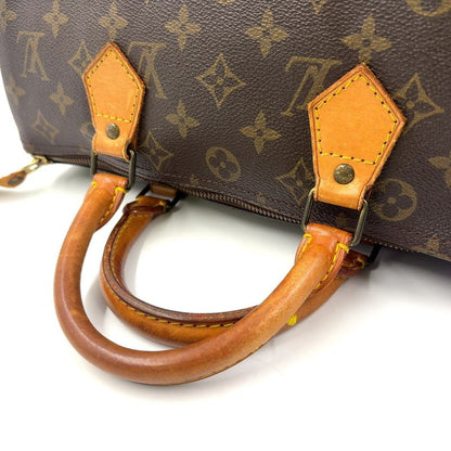 Louis Vuitton Speedy 30 Monogram Leather X PVC Brown Handbag Gold M41526